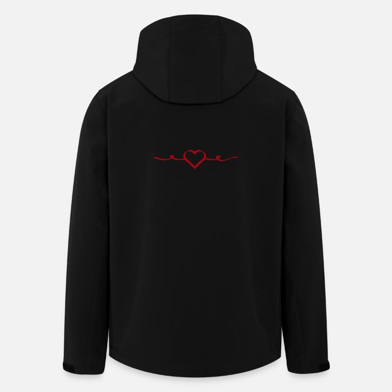 Cadeau rouge de la Saint-Valentin - Veste softshell homme en polyester recyclé Stanley/Stella - noir