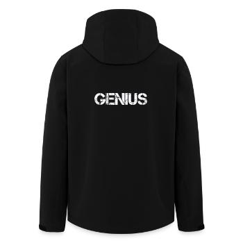 GENIUS - Recycelte Männer Softshell-Jacke von Stanley/Stella - Schwarz - Hinten - AI Model Male 185 light (185cm)