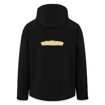 Bétonnier - Veste softshell homme en polyester recyclé Stanley/Stella - noir - Dos - AI Model Male 185 light (185cm)