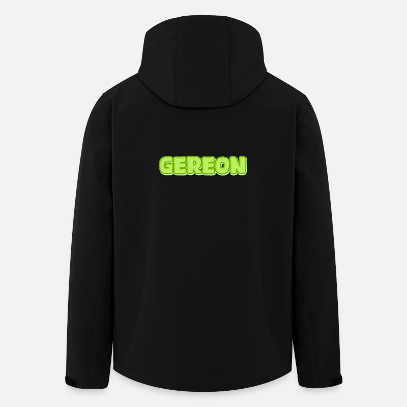 Gereon Neon-Blasenbuchstaben - Recycelte Männer Softshell-Jacke von Stanley/Stella - Schwarz