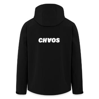 CHAOS - Men’s Recycled Softshell Jacket by Stanley/Stella - black - Back - AI Model Male 185 light (185cm)