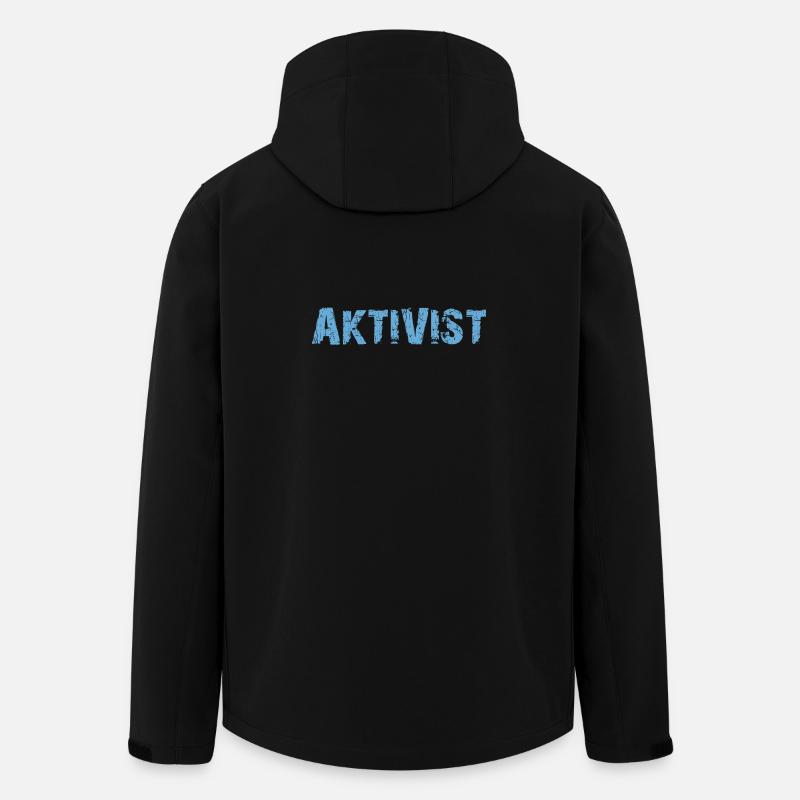 AKTIVIST - Recycelte Männer Softshell-Jacke von Stanley/Stella - Schwarz