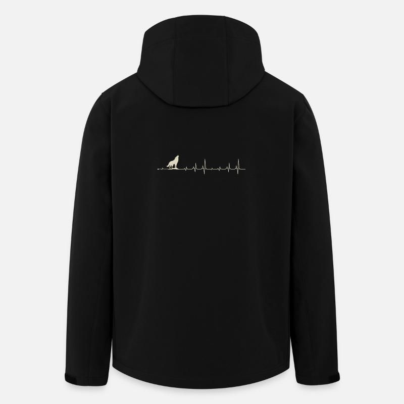 Lone Wolf Pulse - Men’s Recycled Softshell Jacket by Stanley/Stella - black