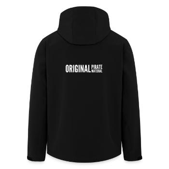 Original Pirate Material - UKG Music - Men’s Recycled Softshell Jacket by Stanley/Stella - black - Back - AI Model Male 185 light (185cm)