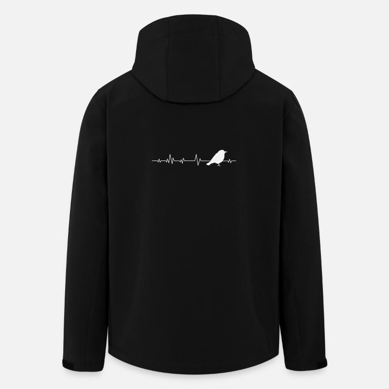 Bird Birds - Men’s Recycled Softshell Jacket by Stanley/Stella - black