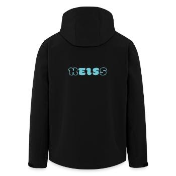 hot-ICE word game shirt from Word-on-Shirt - Men’s Recycled Softshell Jacket by Stanley/Stella - black - Back - AI Model Male 185 light (185cm)
