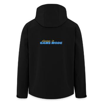 TOUJOURS EN MODE JEU - Veste softshell homme en polyester recyclé Stanley/Stella - noir - Dos - AI Model Male 185 light (185cm)