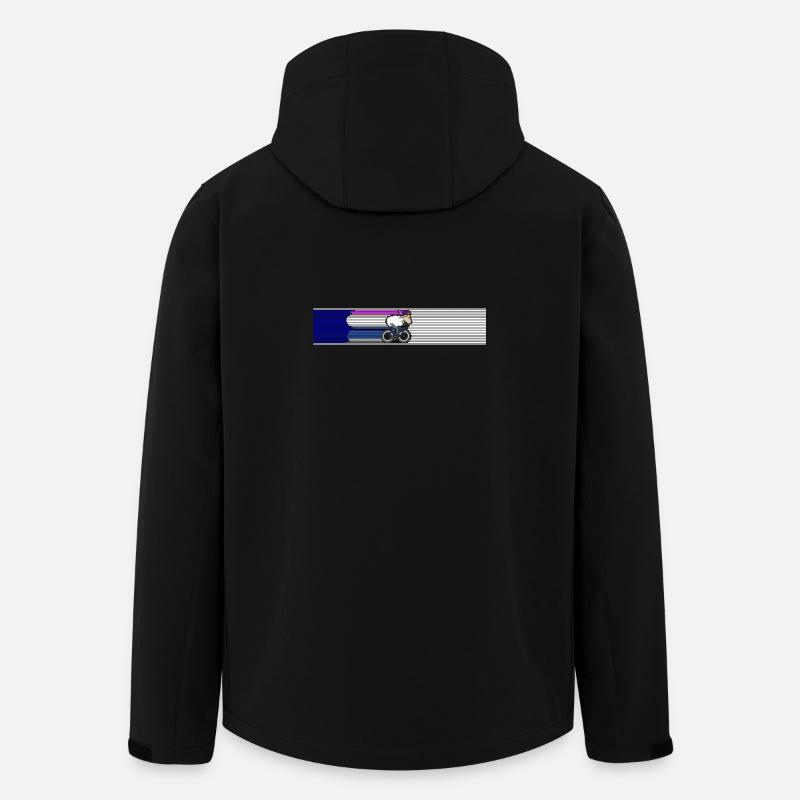 Tri Radfahren - Recycelte Männer Softshell-Jacke von Stanley/Stella - Schwarz