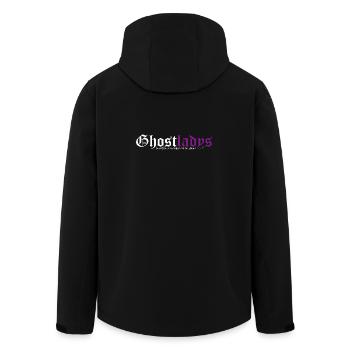Ghostladys - Recycelte Männer Softshell-Jacke von Stanley/Stella - Schwarz - Hinten - AI Model Male 185 light (185cm)