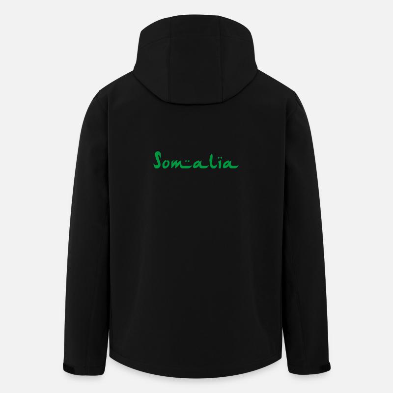 Somalia - Recycelte Männer Softshell-Jacke von Stanley/Stella - Schwarz