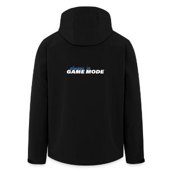 TOUJOURS EN MODE JEU - Veste softshell homme en polyester recyclé Stanley/Stella - noir - Dos - AI Model Male 185 light (185cm)