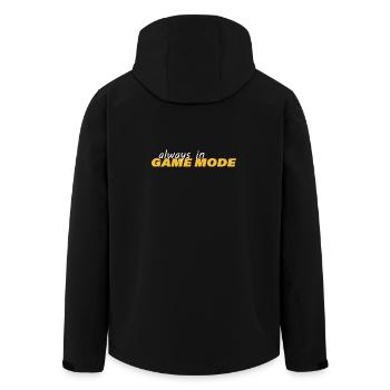 TOUJOURS EN MODE JEU - Veste softshell homme en polyester recyclé Stanley/Stella - noir - Dos - AI Model Male 185 light (185cm)