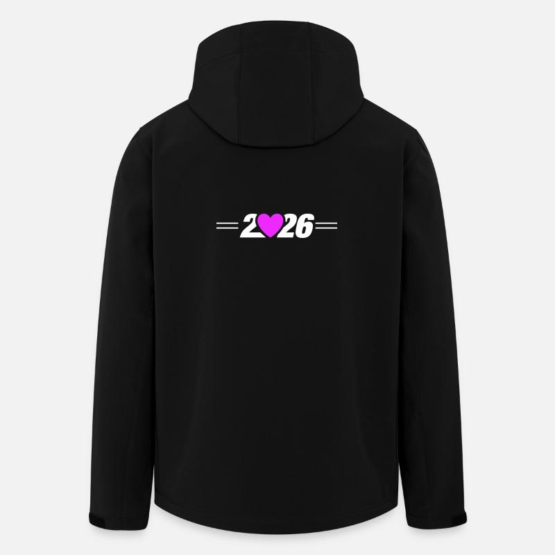 Année du Cœur 2026 - Veste softshell homme en polyester recyclé Stanley/Stella - noir
