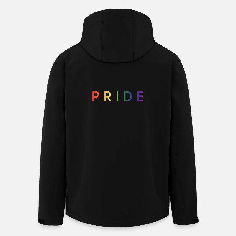 PRIDE - Veste softshell homme en polyester recyclé Stanley/Stella - noir