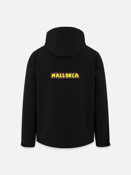 Mallorca Schriftzug - Recycelte Männer Softshell-Jacke von Stanley/Stella - Schwarz