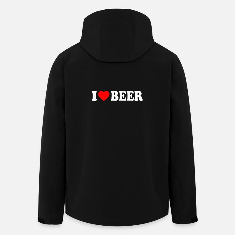 I love beer - Men’s Recycled Softshell Jacket by Stanley/Stella - black