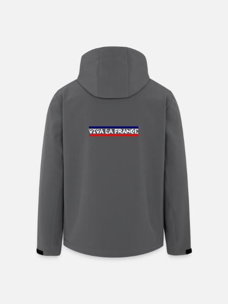 Frankreich - Recycelte Männer Softshell-Jacke von Stanley/Stella - Schwarz