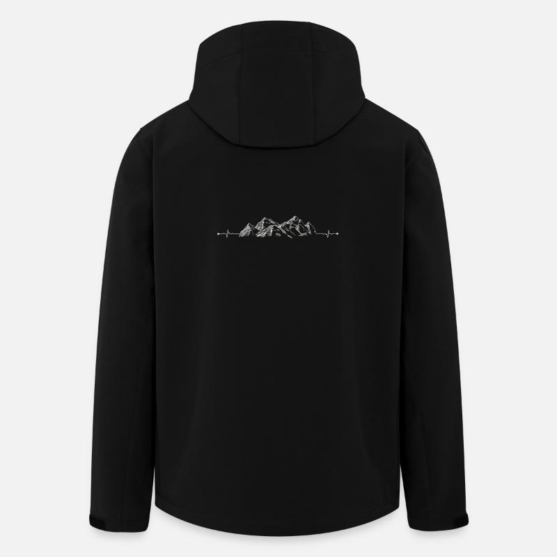 Alpiner Pulsgipfel - Recycelte Männer Softshell-Jacke von Stanley/Stella - Schwarz