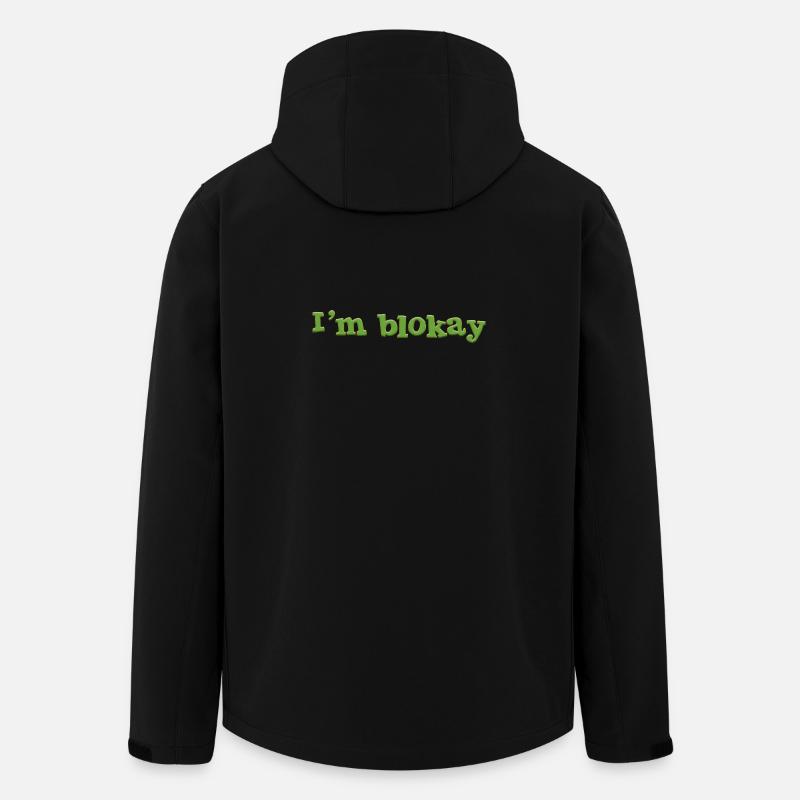 I'm blokay - Men’s Recycled Softshell Jacket by Stanley/Stella - black