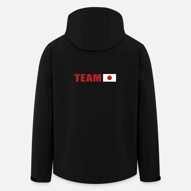 Support-Team Japan - Recycelte Männer Softshell-Jacke von Stanley/Stella - Schwarz