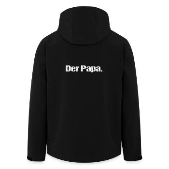 Papa Vater Geschenk - Recycelte Männer Softshell-Jacke von Stanley/Stella - Schwarz - Hinten - AI Model Male 185 light (185cm)