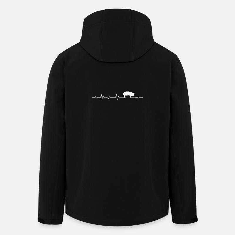 Cochons Cochons - Veste softshell homme en polyester recyclé Stanley/Stella - noir