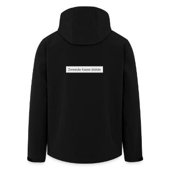 Rastergrafik - Recycelte Männer Softshell-Jacke von Stanley/Stella - Schwarz - Hinten - AI Model Male 185 light (185cm)