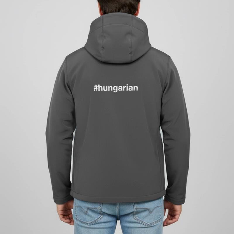 HUNGARIAN Ungarn Hashtag Recycelte Männer Softshell-Jacke von Stanley/Stella