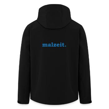 malzeit - Diction cool - Repas - Bon appétit - Veste softshell homme en polyester recyclé Stanley/Stella - noir - Dos - AI Model Male 185 light (185cm)