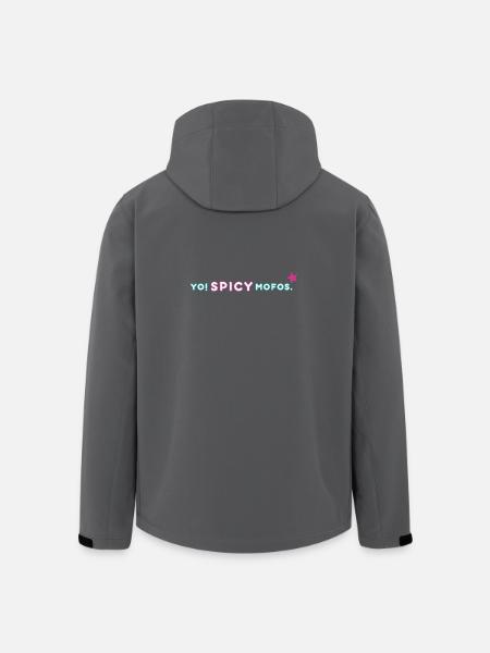 Yo! Spicy. | Retro Y2K Style - Men’s Recycled Softshell Jacket by Stanley/Stella - black