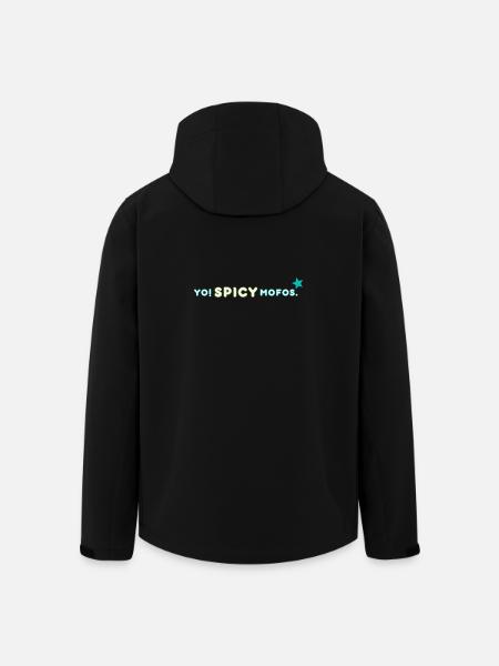 Yo! Spicy. | Retro Streetwear Statement - Men’s Recycled Softshell Jacket by Stanley/Stella - black