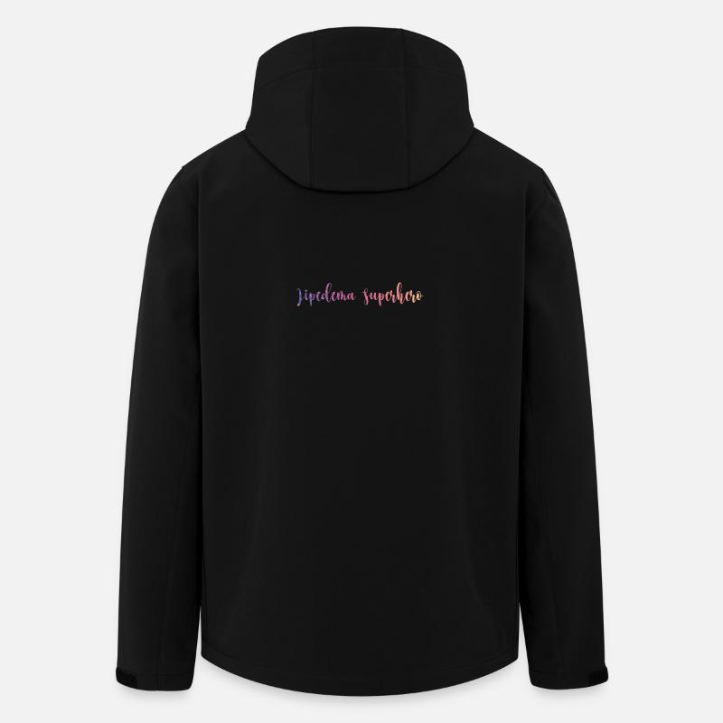 Lipedema Superhero Slogan - Recycelte Männer Softshell-Jacke von Stanley/Stella - Schwarz