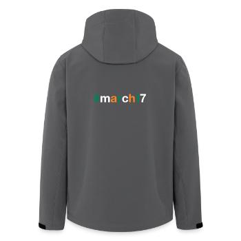 March 17 St Patricks day - Recycelte Männer Softshell-Jacke von Stanley/Stella - Anthrazit - Hinten - AI Model Male 185 light (185cm)