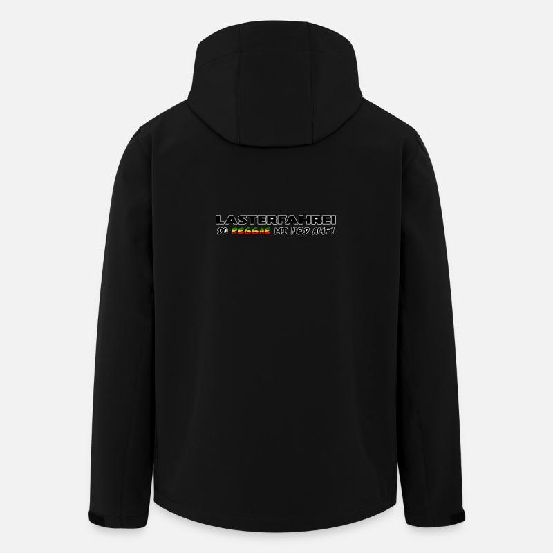 LASTERFAHREI - Do Reggae Mi Ned Auf! SCHRIFT-Farbe - Recycelte Männer Softshell-Jacke von Stanley/Stella - Schwarz