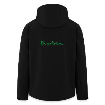 Khartoum Sudan - Recycelte Männer Softshell-Jacke von Stanley/Stella - Schwarz - Hinten - AI Model Male 185 light (185cm)