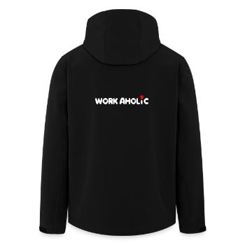 worker workaholic travailler - Veste softshell homme en polyester recyclé Stanley/Stella - noir - Dos - AI Model Male 185 light (185cm)