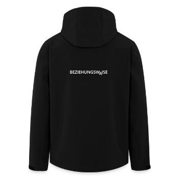 Beziehungswaise Wortspiel Lustiger Spruch - Recycelte Männer Softshell-Jacke von Stanley/Stella - Schwarz - Hinten - AI Model Male 185 light (185cm)