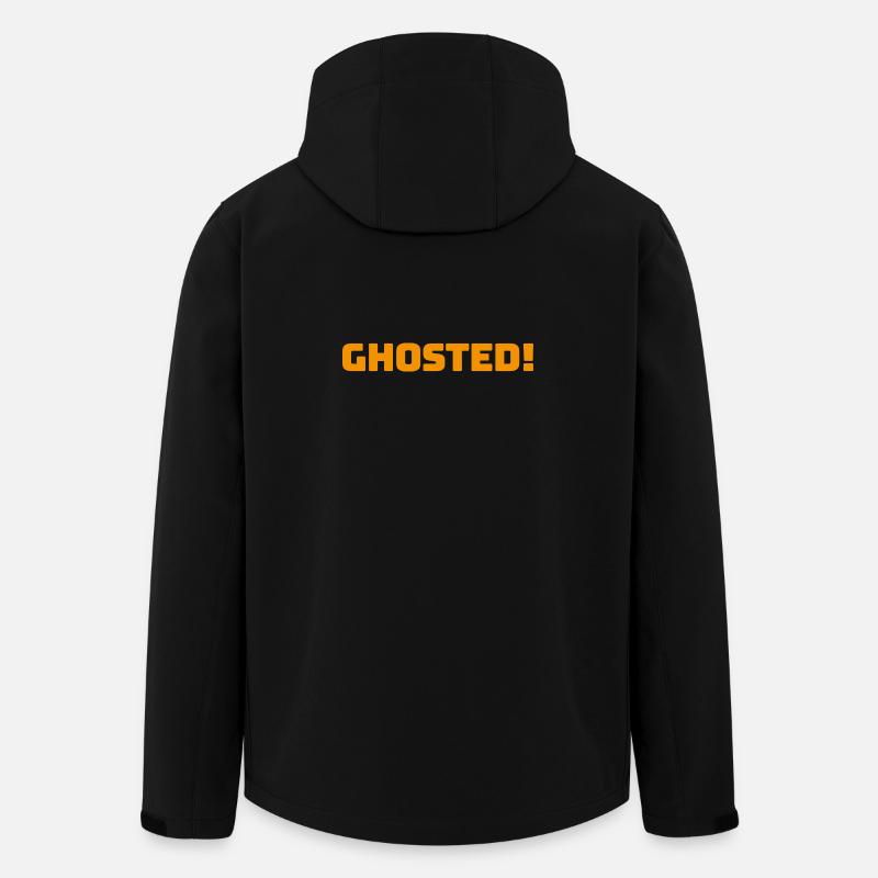Ghosted_Orange - Men’s Recycled Softshell Jacket by Stanley/Stella - black