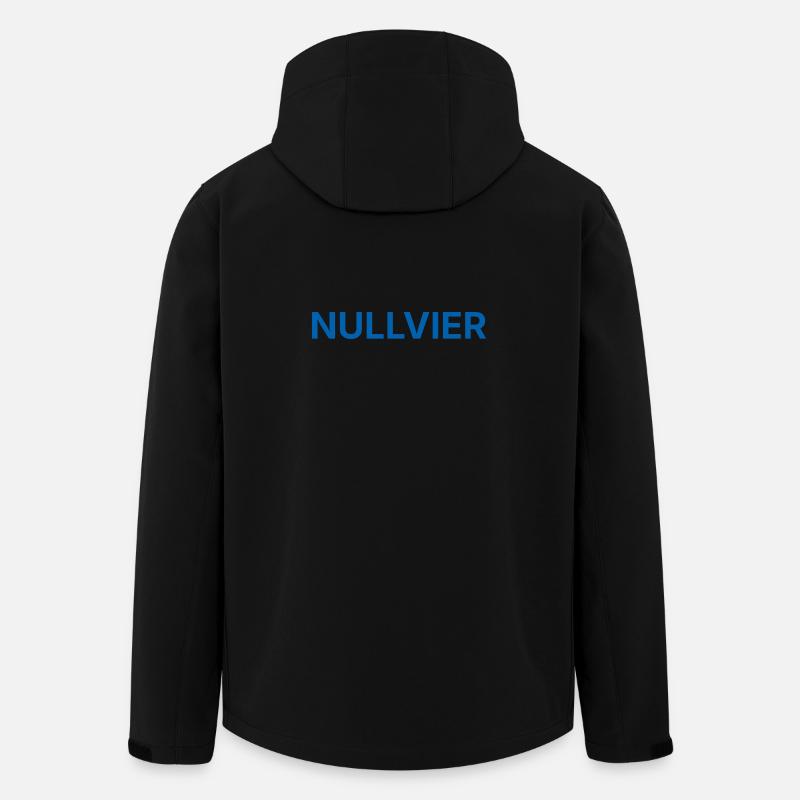 Nullvier bleu - Veste softshell homme en polyester recyclé Stanley/Stella - noir