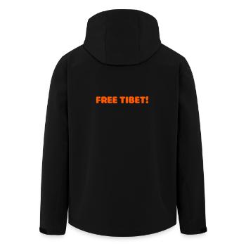 free tibet - Veste softshell homme en polyester recyclé Stanley/Stella - noir - Dos - AI Model Male 185 light (185cm)