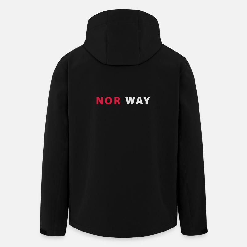 Norvège - Veste softshell homme en polyester recyclé Stanley/Stella - noir