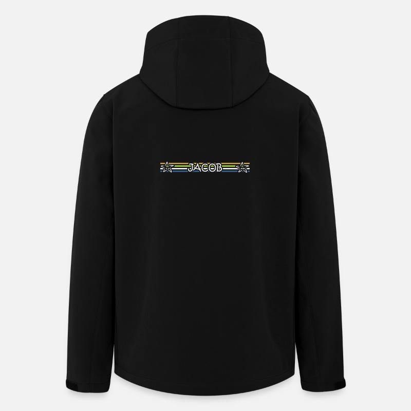 L’anniversaire de Jacob - Veste softshell homme en polyester recyclé Stanley/Stella - noir