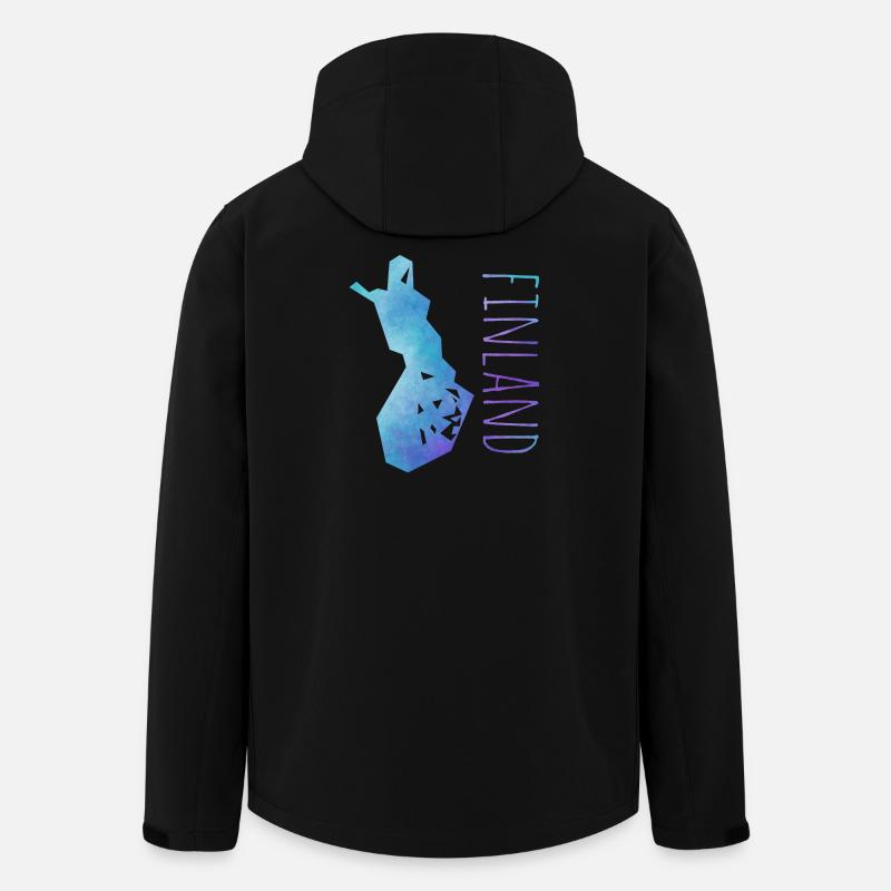 finland - Recycelte Männer Softshell-Jacke von Stanley/Stella - Schwarz