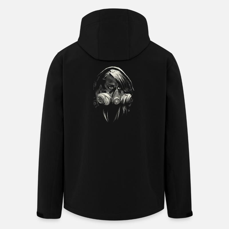 graffiti - Recycelte Männer Softshell-Jacke von Stanley/Stella - Schwarz