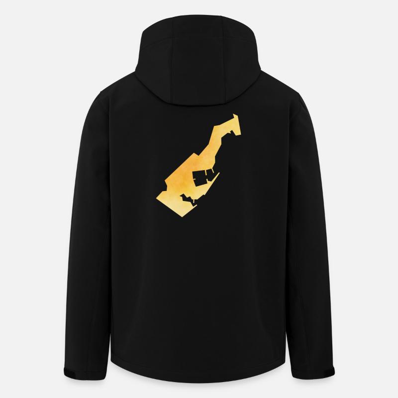 Monaco - Recycelte Männer Softshell-Jacke von Stanley/Stella - Schwarz