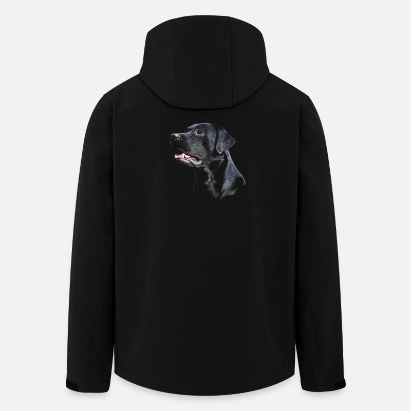 Labrador - Veste softshell homme en polyester recyclé Stanley/Stella - noir
