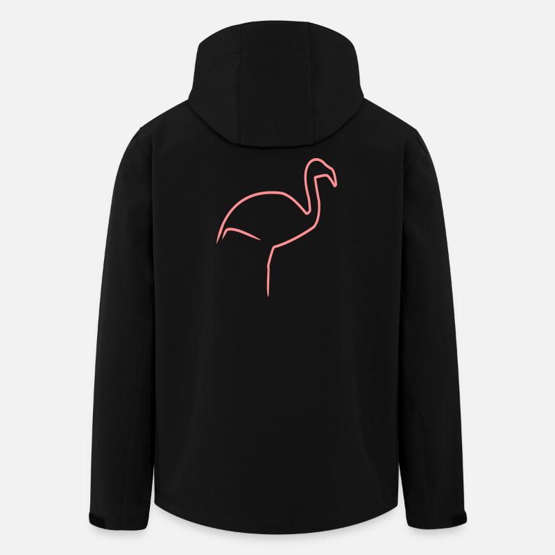 Flamingo - Recycelte Männer Softshell-Jacke von Stanley/Stella - Schwarz