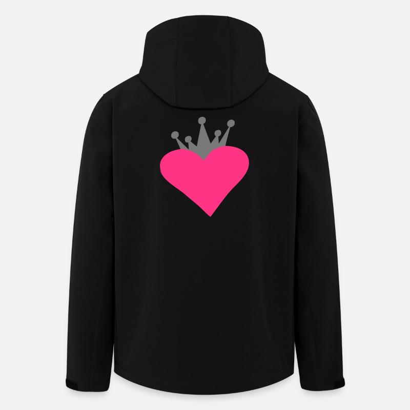 romantisches herz - Recycelte Männer Softshell-Jacke von Stanley/Stella - Schwarz