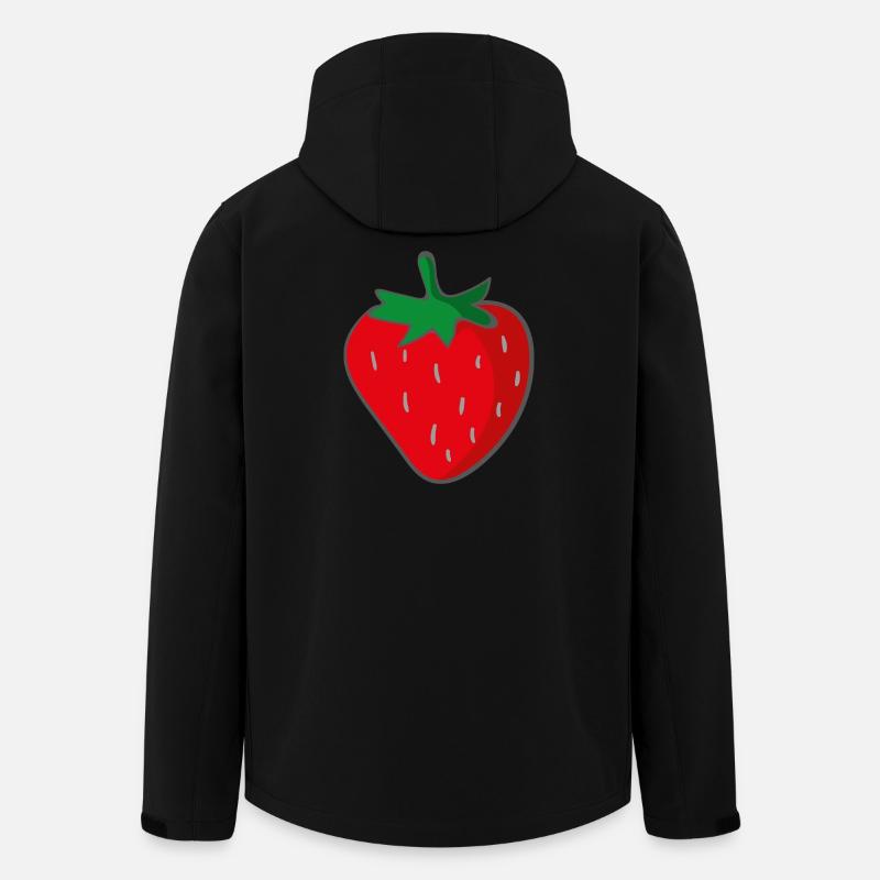 strawberry - Men’s Recycled Softshell Jacket by Stanley/Stella - black
