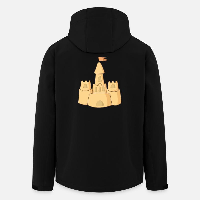 sandcastle - Men’s Recycled Softshell Jacket by Stanley/Stella - black